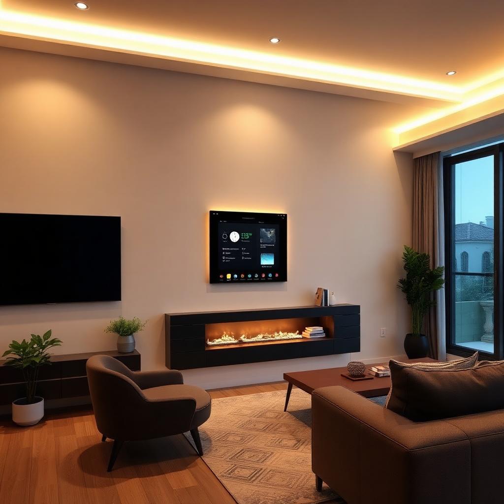 Smart home control panel and mood lighting