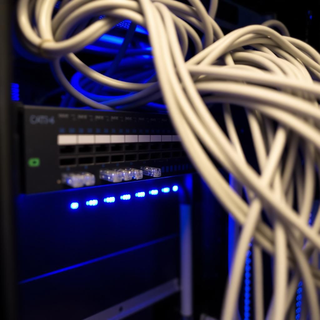 Structured network cabling installation